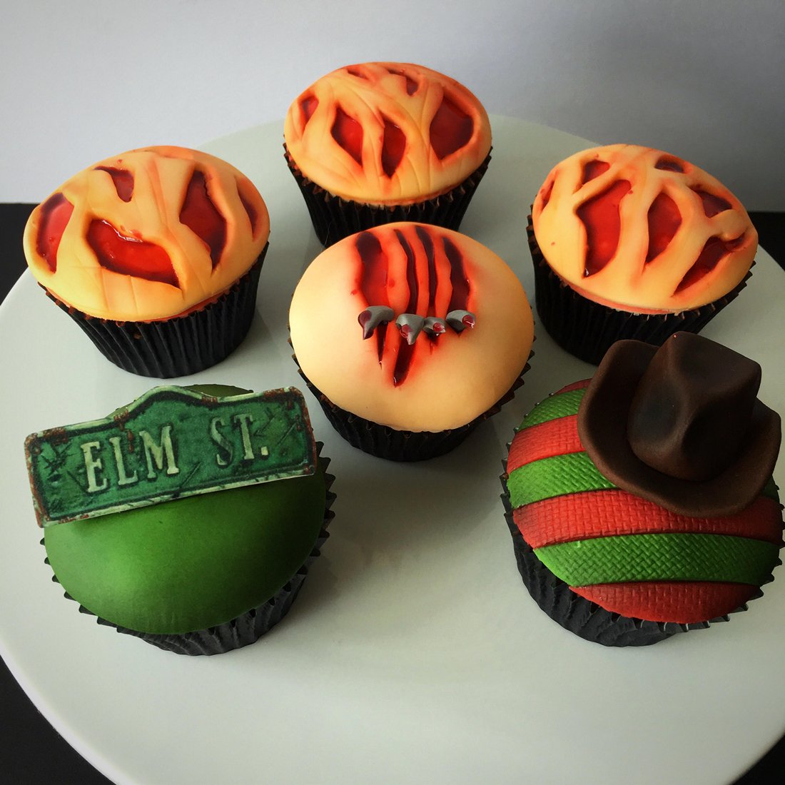 A Nightmare on Elm Street cupcakes