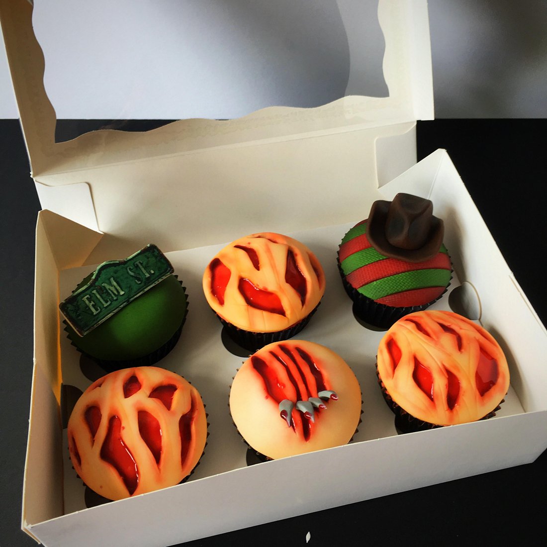 A Nightmare on Elm Street cupcakes