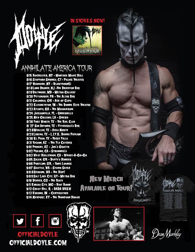 doyle - annihilate america tour poster