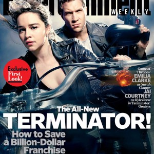 terminator genisys - EMILIA clarke and JAI courtney - EW cover