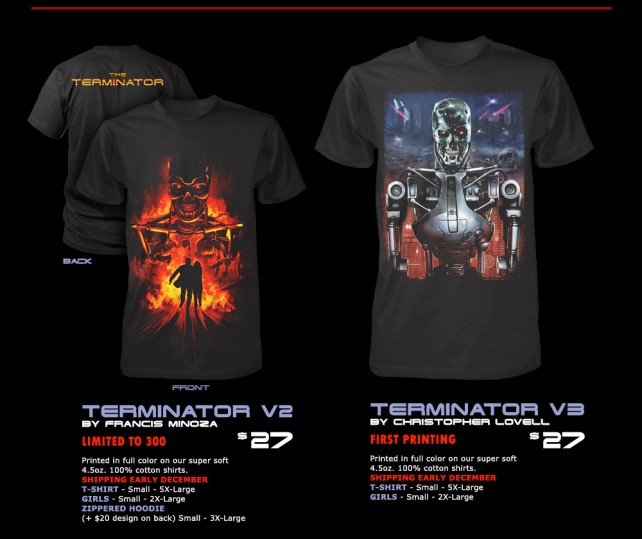 The Terminator 30th Anniversary Shirts & Mask