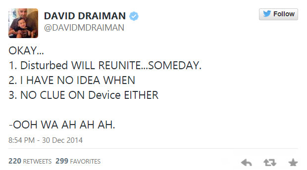 david draiman twitter post