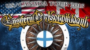 ensiferum 2015 north american tour poster