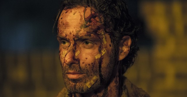 the walking dead season 5 finale - bloodied rick